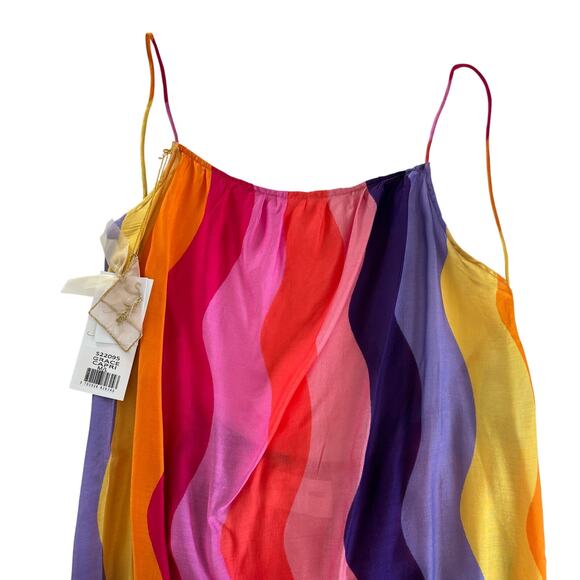 Sundress Grace Capri Multicolor Rainbow Long Maxi Slip Dress Women’s Size M/L - Picture 3 of 9